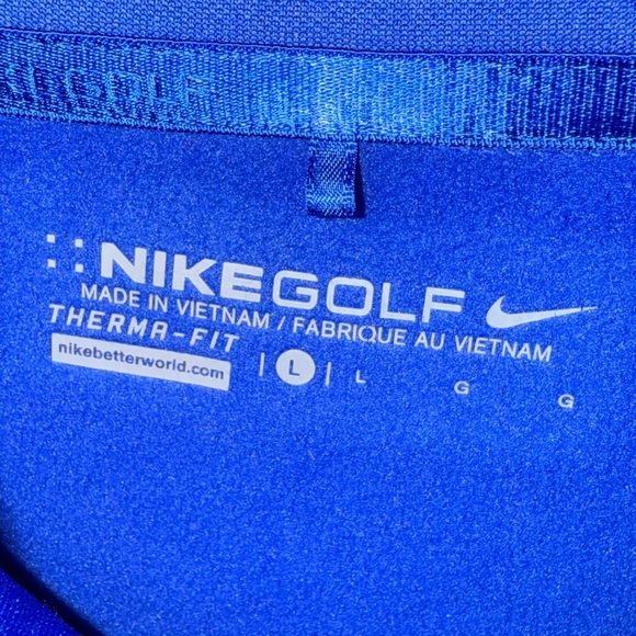 Nike Golf Blue Therma-Fit Pullover - Picture 3 of 3